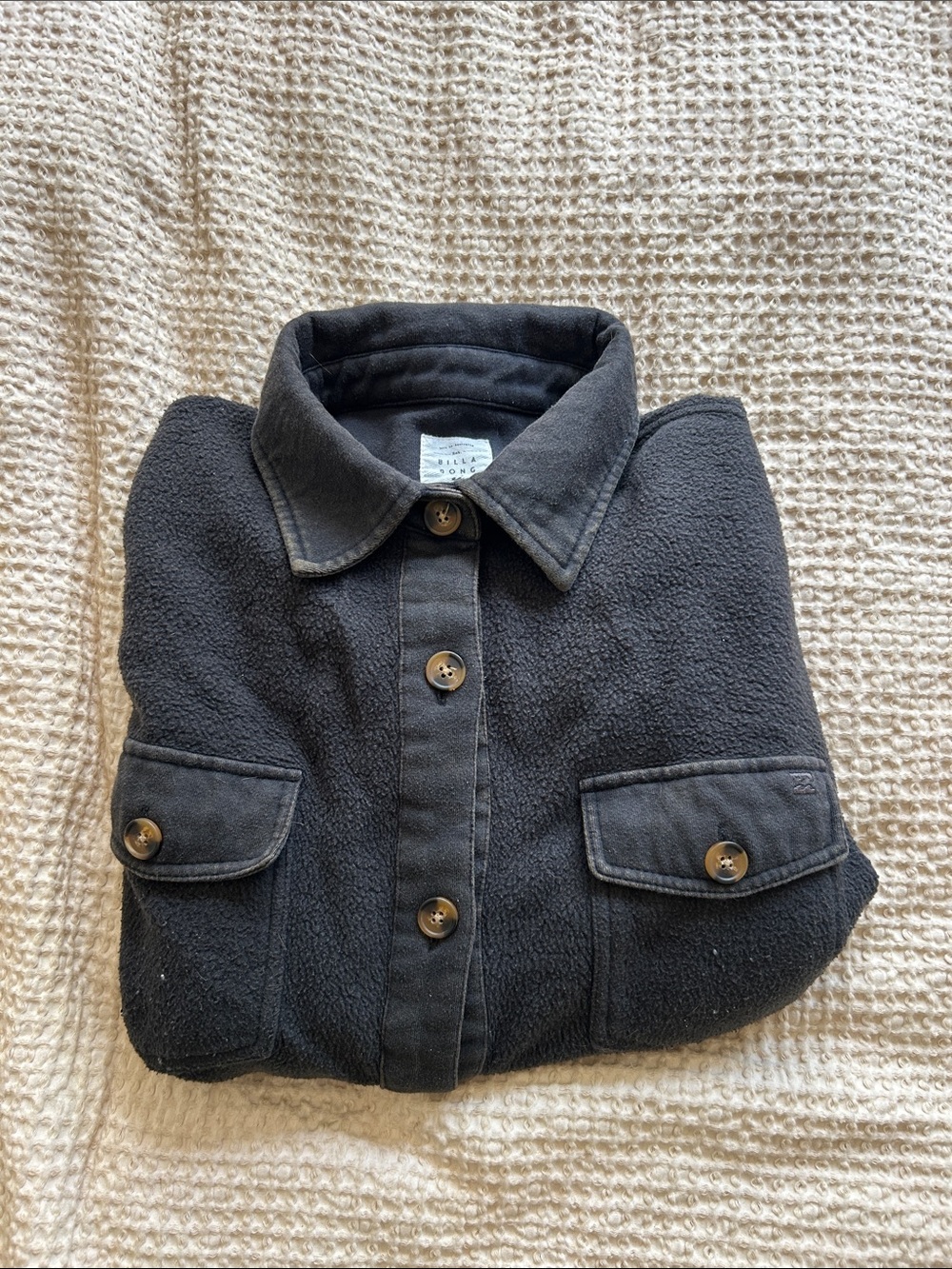 ✨ Billabong oversized fleece shacket sz M